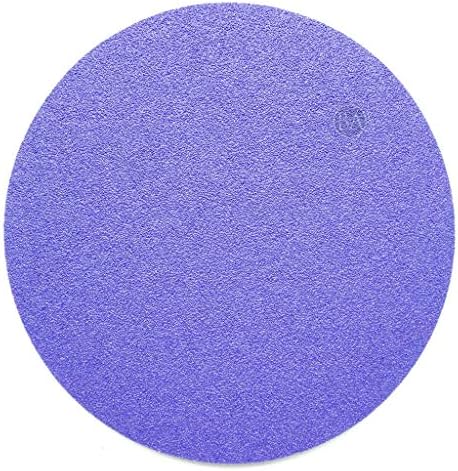 Benchmark Abrasives 6 Inch Sanding Discs Hook and Loop Ceramic No Holes Adhesive Sandpaper for Surface Blending, Automotive Metals Fiberglass - Orbital Sander Sandpaper (50 Discs), Mixed Low Grits