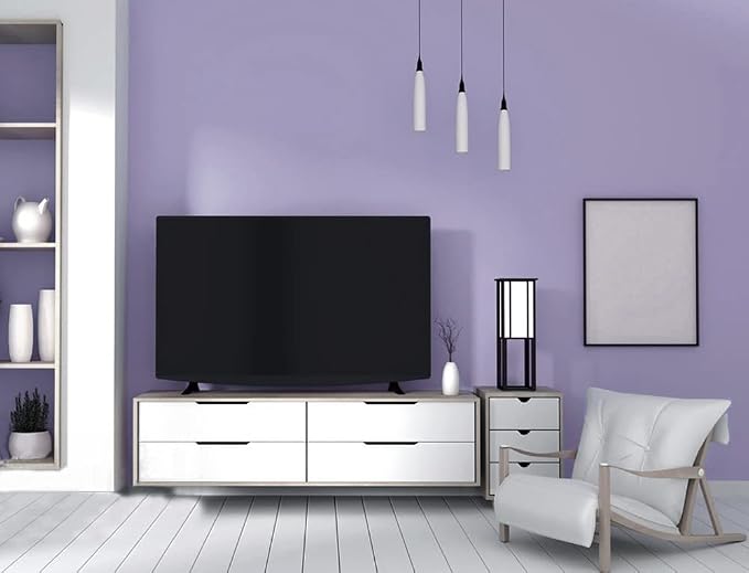 Safiyya 197"x17.7" Purple Peel and Stick Wallpaper Solid Color Wall Paper Contact Paper Self-Adhesive Removable Wallpaper for Wall Cabinet Covering Vinyl Rolls