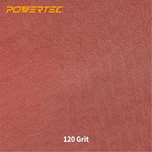 POWERTEC 11215 4.5 Inch Sanding Sleeves for Spindle Sander | 120 Grit | Aluminum Oxide Sandpaper Diameter 3 Inch (Pack of 3)