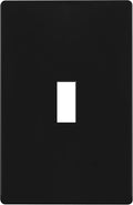 ENERLITES Screwless Toggle Switch Wall Plate, Child Safe Light Switch Cover, Standard Size 1-Gang 4.68" x 2.93", Unbreakable Polycarbonate Thermoplastic, UL Listed, SI8811-BK, Glossy, Black