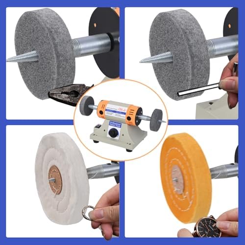 4" Jewelry Polisher - Adjustable Variable Speed Bench Buffe