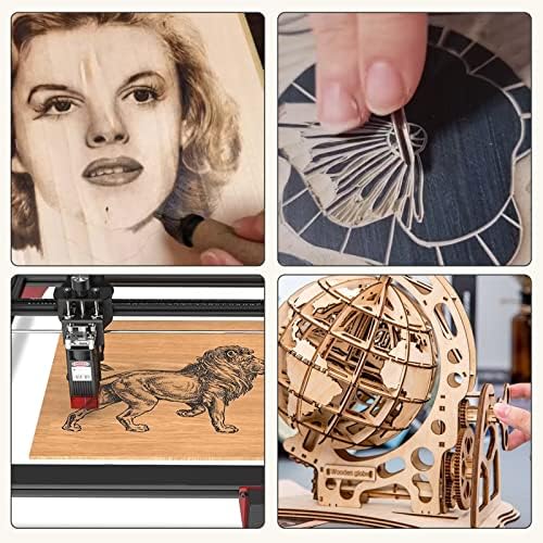 Frylr 12"*12"*1/8" Thickness Premium Baltic Birch Plywood, 3MM Unfinished Wood A/A Grade (Box of 8) Perfect for Wood Crafts, Laser Engraving and Cutting, Painting, DIY