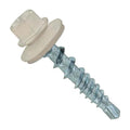 Fasteners Plus ST Fastening #10 x 1 Kwikseal Woodbinder Metal Roofing Screws Metal-to-Wood Light Stone (Pack of 250)
