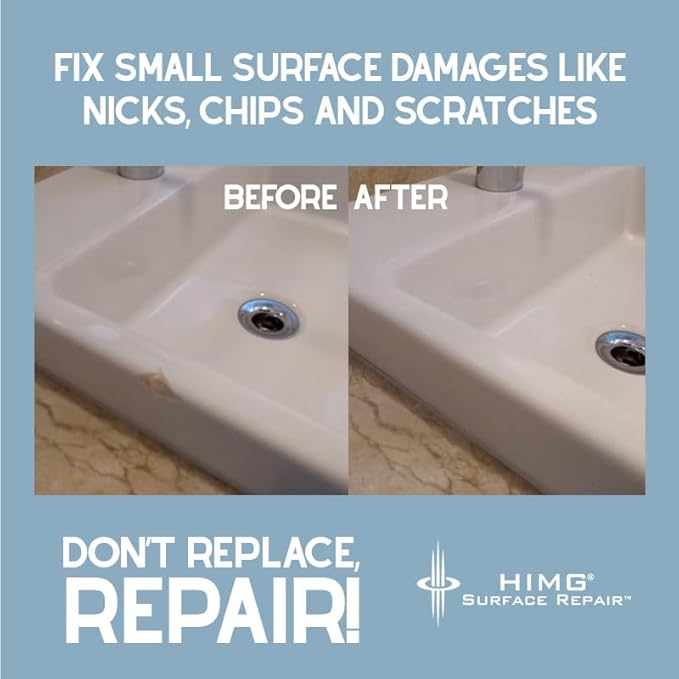 HIMG Bathtub and Shower Pan Repair Kit Compatible with Toto White Sinks and bathtubs