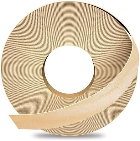 GSCIT Club Birch Edge Banding, 5/8 inch x 500ft roll of Veneer Edge Banding -Pre-glued Flexible, Real Wood Tape Banding for Cabinet Repair Furniture Restoration