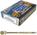 Jake Sales #9 x 3 Gold Star Wood Screw Torx/Star Drive Flat Head (5 POUNDS - 390 Approx. Screw Count) - Multipurpose Torx/Star Drive Wood Screws