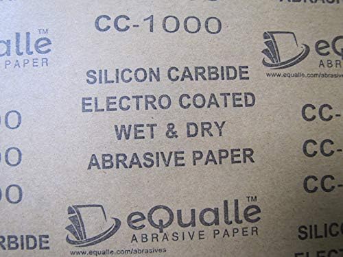 1000 Grit Sandpaper Sheets, 9 x 11 in Silicon Carbide, Pack of 10 for Wet Dry Finishing, Automotive Paint Prep, Plastic Polish, Metal Smoothing, Wood Sealer Scuffing, Clear Coat Work, Final Stage