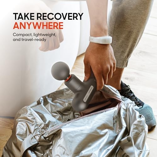 Sharper Image Powerboost Move Mini Percussion Massage Gun, Powerful & Quiet