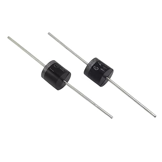 50PCS 6A10 Rectifier Diode 6A 1000V Schottky Axial Switching Diodes 6 Amp 1000 Volt Doorbell Dioden R-6 Package Applicable DIY Maintenance Teaching Experiment