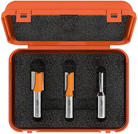 CMT 811.501.11 3-Piece Plywood Groove 1/2-Inch Shank Router Bit Set