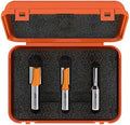 CMT 811.501.11 3-Piece Plywood Groove 1/2-Inch Shank Router Bit Set