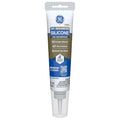 GE Advanced Silicone Caulk for Window & Door, Clear, 2.8 fl oz Tube, 1 Pack - 100% Waterproof Silicone Sealant, 5X Stronger Adhesion, Freeze & Sun Proof