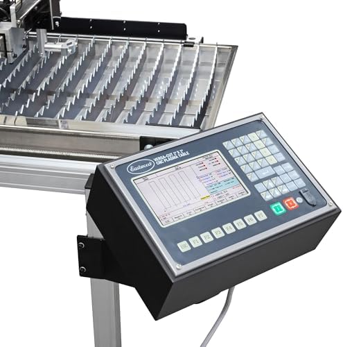 Eastwood Versa-Cut 2'X2' CNC Plasma Table for Plasma Cutter Machine and Metal Cutting Torch Machines | Intuitive LCD Touch Screen Display with CNC Controller & USB Port | 10 Gal Waterbed Capacity