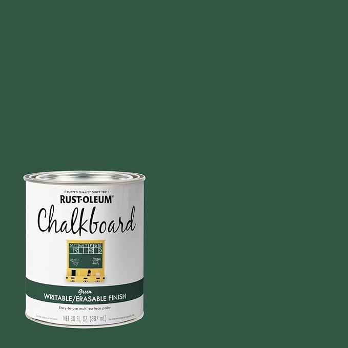 Rust-Oleum 206438 Chalkboard Brush-On Paint, 30 oz, Green