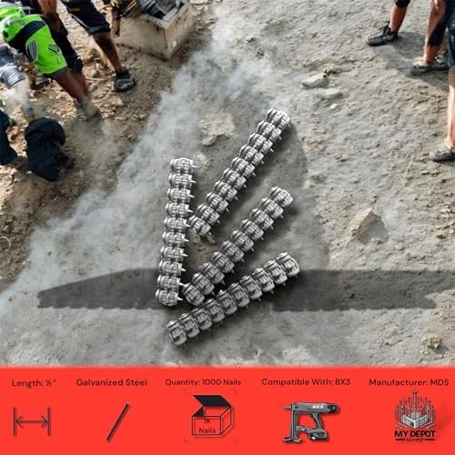 BX3 ½″ Steel Nails For Hilti BX3-1,000 X-S B3 MX STEEL NAILS Compatible