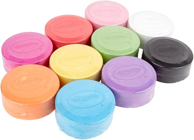 Crayola Washable Sidewalk Chalk for Kids, Long Lasting Super Chalk Set, Outdoor Chalk, 10 Assorted Colors