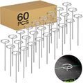 60 Pcs 6-Inch Heavy-Duty Galvanized Landscape Staples – Thickened 8 Gauge Circle Top Pins, Rust-Resistant for Weed Barrier, Landscape Fabric, and Garden Projects