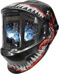 Welding Helmet, Large Viewing Screen 4.05"X3.54" Auto Darkening Welding Helmet True Color Solar Power 4 Arc Sensor Wide Shade 4~5/8-9/13 for TIG MIG Arc Weld Grinding Welder Mask(Colorful)