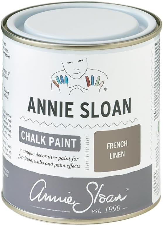 Annie Sloan Chalk Paint® (French Linen, 500 ml/16.9 Fl Oz) a unique decorative paint for furniture, cabinets and home décor with no sanding or priming