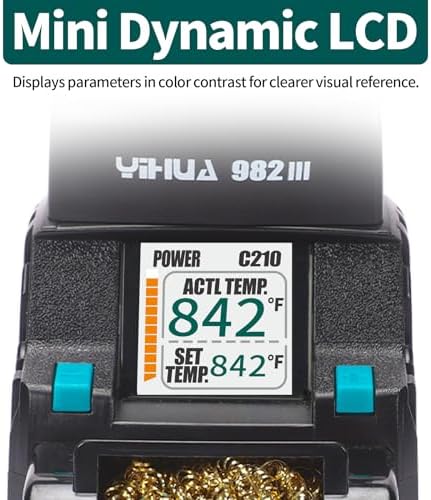 YIHUA 982-III Micro Soldering Station Kit with C210 Tips