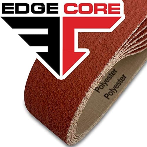 Red Label Abrasives 2 X 72 Inch Coarse/Medium Grit EdgeCore Ceramic Grinding Sanding Belts, 10 Pack Assortment