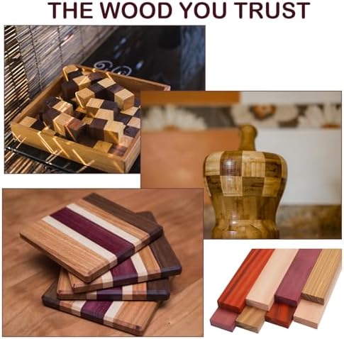 8 Pcs Exotic Hardwood Lumber 3/4" X 2" X 24"