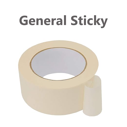 Lichamp Wide Masking Tape 2 inches, 6-Pack White Masking Tape Bulk Multi Pack, General Purpose & High Performance, 1.95 inches x 55 Yards x 6 Rolls (330 Total Yards)