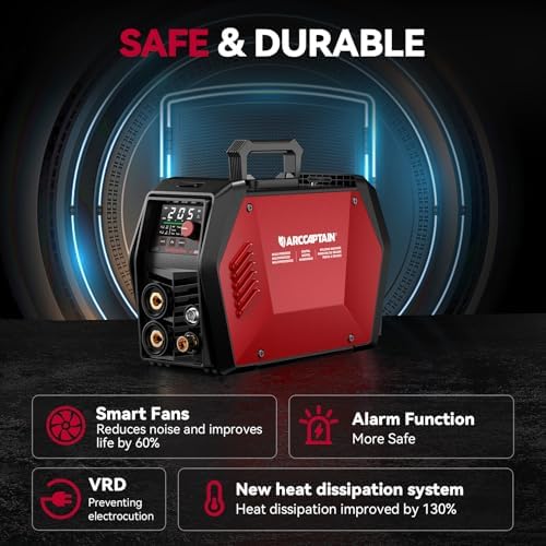 ARCCAPTAIN TIG 205 Pro Welder, 5 In 1 Welding Machine, 120/240V