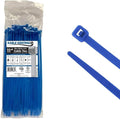 Kable Kontrol Cable Zip Ties, 11 Inch, 100 Pcs, 50lbs Test, Blue | Nylon Plastic, Self Locking, UL Listed, Indoor Use
