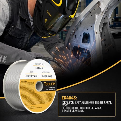 TOOLIOM ER4043 & ER5356 .035" Aluminum MIG Welding Wire, 1LB-2PCS