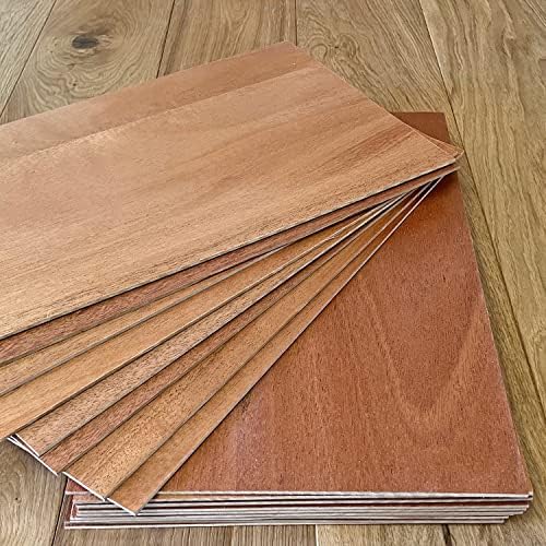 1/8" x 12" x 20" Pre Finished African Mahogany Plywood - Perfect for CNC & Laser Cutting - Cherokee Wood Products (20)