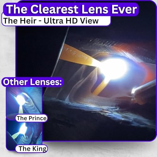 Ridge Products | HD Shade 9 Auto Darkening Welding Lens | Cool Blue Welding Lens 2x4 1/4 | Shade 9 Welding Lens Auto Darkening | Perfect for a Sugar Scoop Welding Hood or Pancake Welding Hood