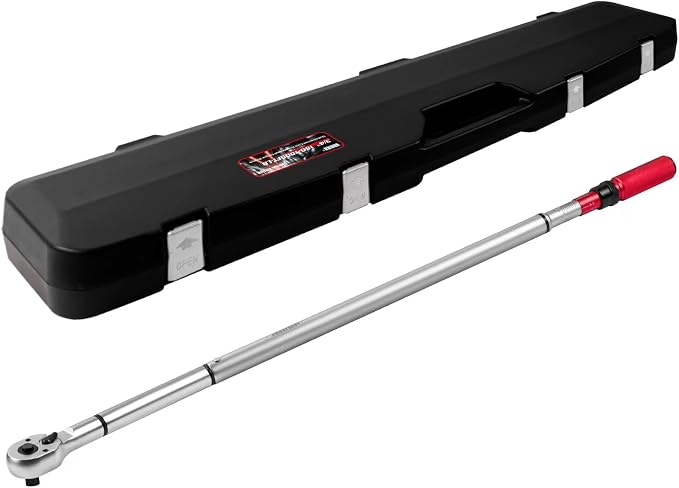 Hairich 3/4- Drive Click Torque Wrench,48 Tooth, 160-1000ft.lb/217-1356Nm | Dual-Direction Adjustable Torque Wrench, Professional Inch Pound Torque Wrench, for Maintenance Tool and Product Assembly