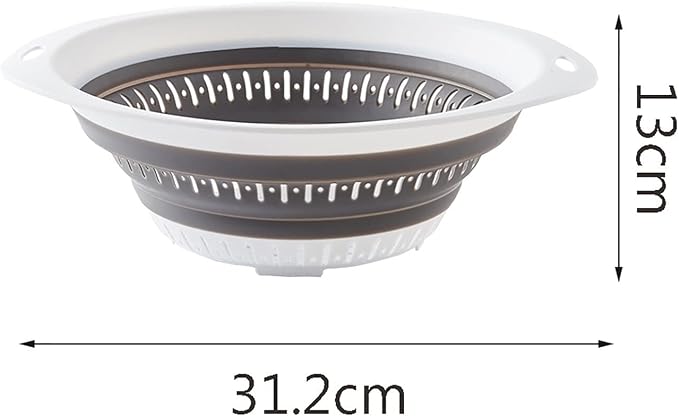 Draining rack Drain Basket Vegatable Basket Collapsible Colander Strainer With Plastic Handles Foldable Storage Basket Kitchen Gadgets Sink Strainer Basket(C,Medium)