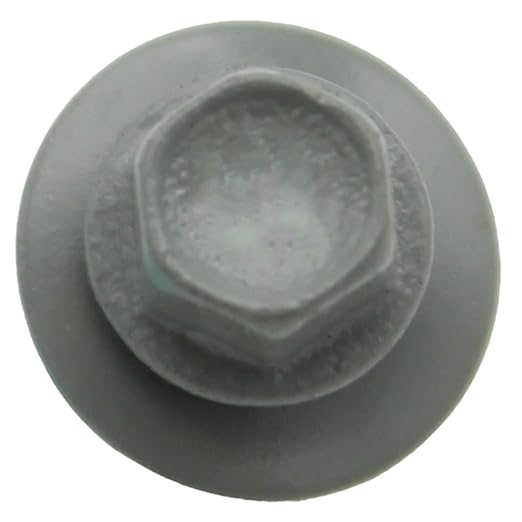 10 x 1-1/2" Light Gray Metal Roofing Screws - Hex Washer Head- Self-Starting/Tapping - EPDM Washer. 8 X 250 Bags - 2,000 Screws