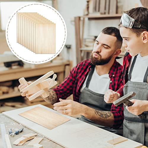 Juexica 48 Pcs Basswood Sheets Bulk, 12 x 8 x 1/16 Inch Plywood