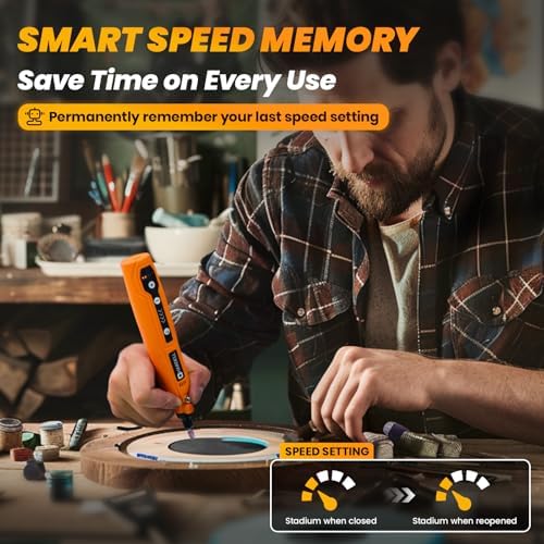 HARDELL Mini Cordless Rotary Tool 4V Orange Black