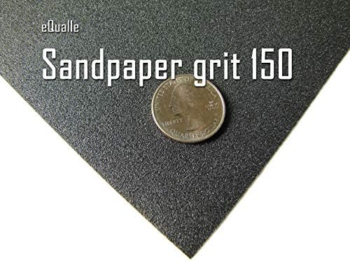 150 Grit Sandpaper Sheets 9 x 11 in Silicon Carbide, Pack of 10 for Medium Surface Prep, Wood Smoothing, Metal Scuffing, Paint Refinishing, Drywall Patch, Furniture Cabinets, Automotive Wet Dry Use