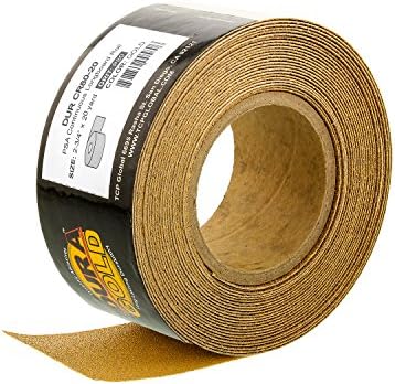 Dura-Gold Pro Series Firm & Flex Longboard Hand Sanding Block, Hook & Loop Backing & PSA Adapter Pad with 80 & 180 Grit Gold PSA Longboard Sandpaper