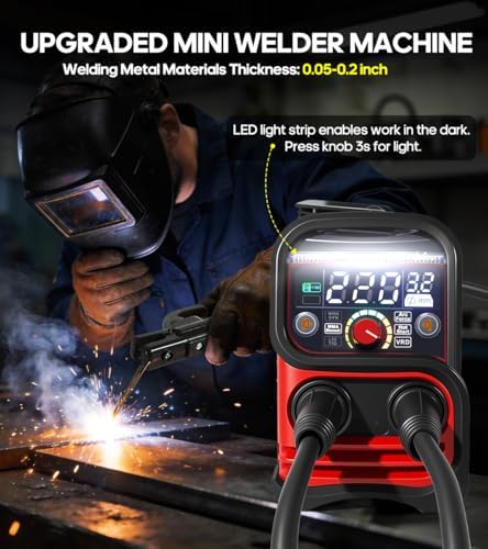 HONE 110V Stick Welder,with LED Light 25 Welding Rods for DIY Garage Farm Repair