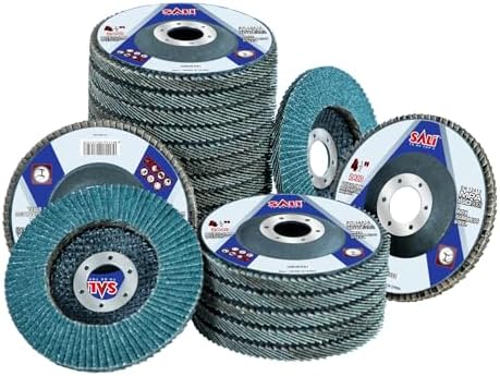 Sali 24 Pack Zirconia Flap Disc 80 Grit 4.5" x 7/8-Inch Sanding Disc Bevel Type #29 Premium and Industrial Grade Angle Grinder Grinding Wheel High Performance Edge Grinding