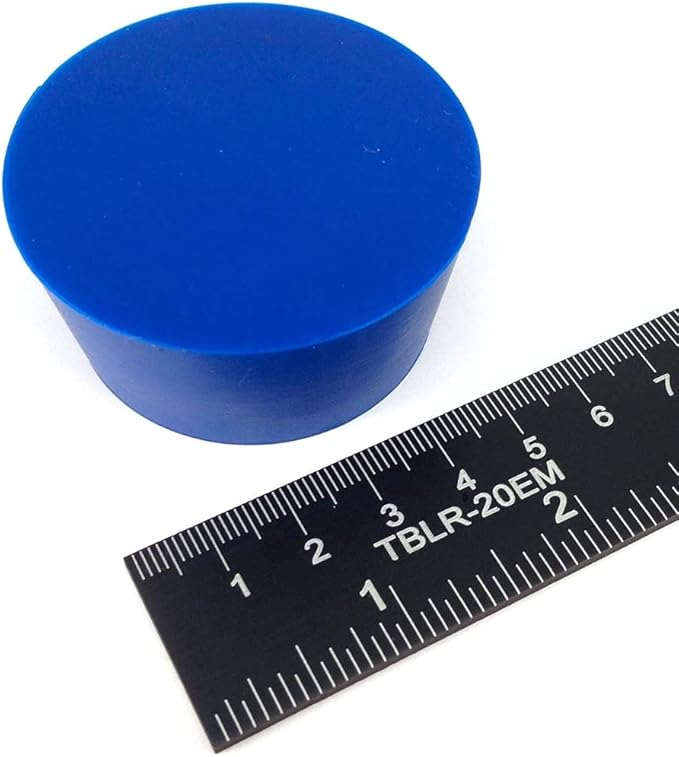 High Temp Masking Supply 1-7/8" x 2-3/16" Silicone Rubber Plug - Hollow Tapered Stopper for Powder Coating, Painting, Automotive, TIG Weld Back Purge - Non-Toxic, Flexible, Reusable HTP11 (5 Pack)