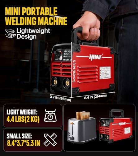 HONE Stick Welder 110v, Upgraded 205Amp Mini Welding Machine with Lift Tig Welding, IGBT Inverter Arc Welder Machine 110v with Hot Start Arc Force Anti-Stick VRD for 1/16"-1/8" Rod, Include 25 Rods.