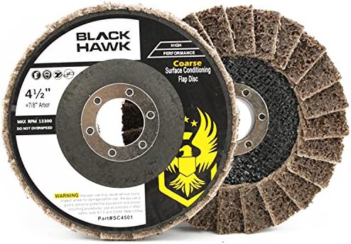 BHA 4.5" x7/8" T29 Surface Conditioning Flap Discs, Tan (Coarse) - 5 Pack