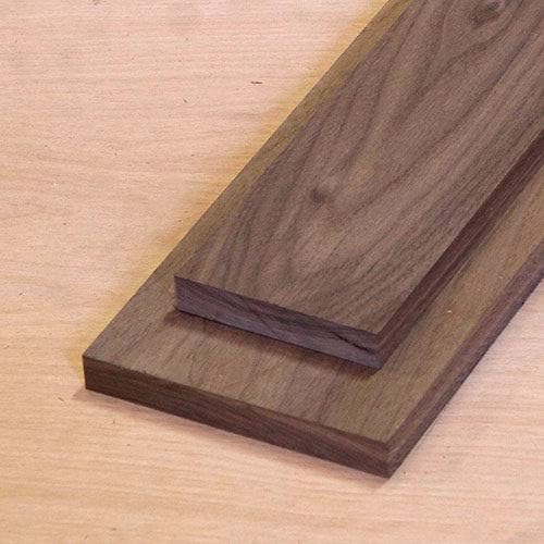 1 Black Walnut Wood Board @ 3/4 x 5 x 36 Inches. Kiln Dry Lumber