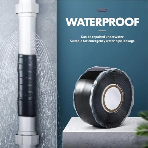 10 Roll 1 Inch X 10 FT Self-Fusing Silicone, Thickness 0.5mm Hose Repair Tape, Heavy Duty and Leak Proof Rubber Hose Tape, Pipe for Water(Green)