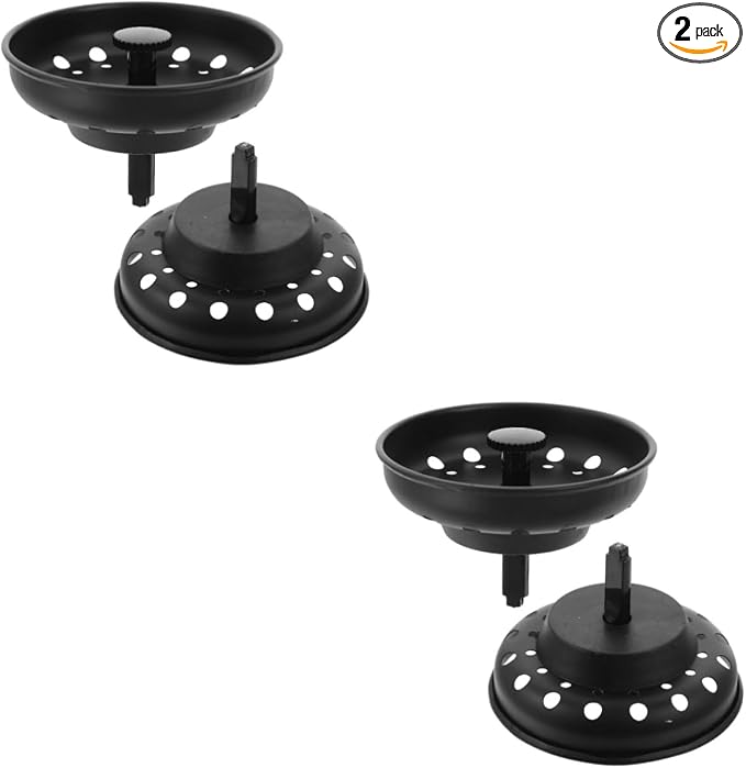 Homoyoyo 4pcs Metal Sink Drain Strainer and Filter Stoppers Kitchen Sink Drain Filter for Food Catching Easy Installation for Home Use