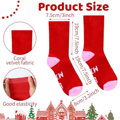 Hoolerry 30 Pairs Christmas Fuzzy Socks Bulk for Adult Gift