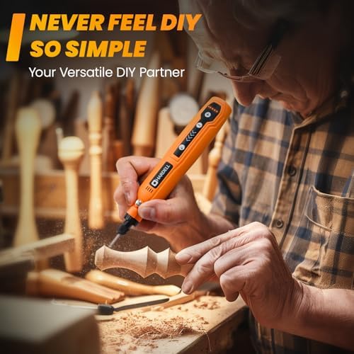 HARDELL Mini Cordless Rotary Tool 4V Orange Black