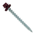 Fasteners Plus ST Fastening Kwikseal Woodbinder Metal to Wood #10 X 2 Burgundy Screws with EPDM Rubber Washer, 250-Count - Designed for Metal Roofing and Siding Panels